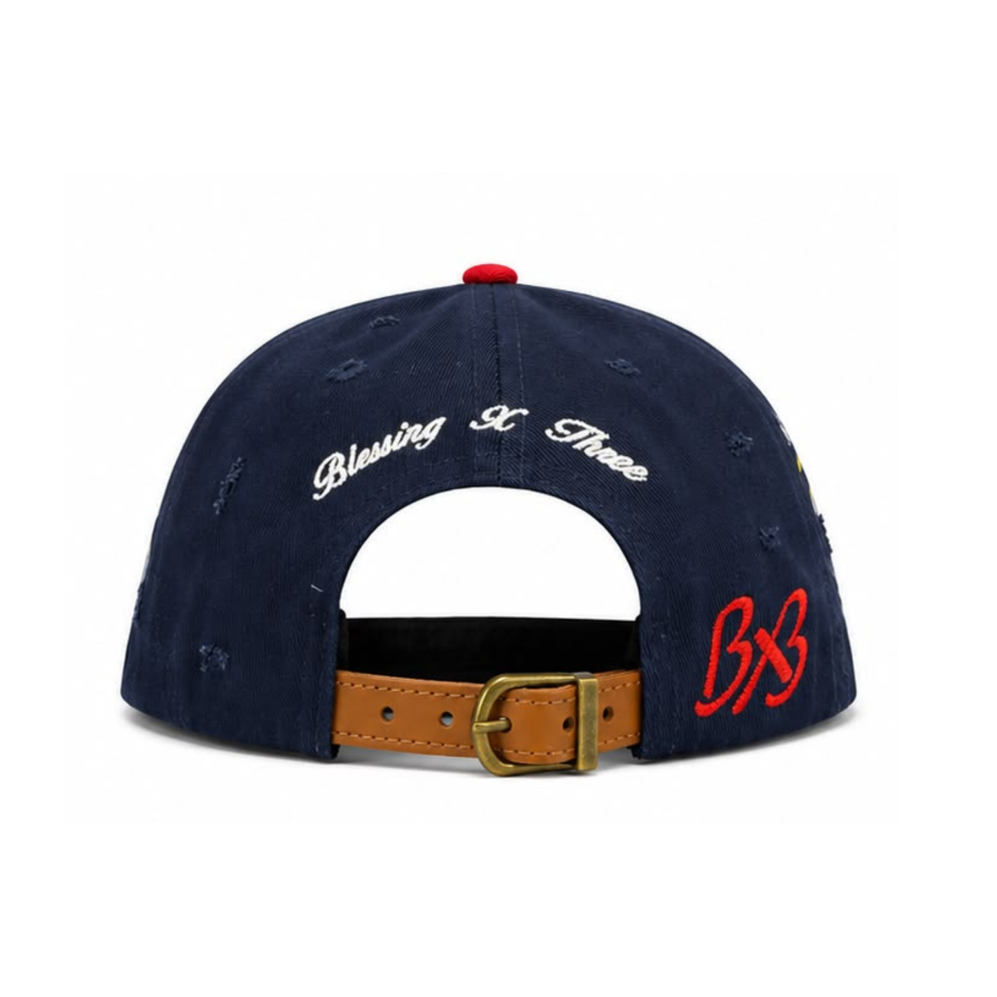 BX3 Raw Snapback - Navy/Red