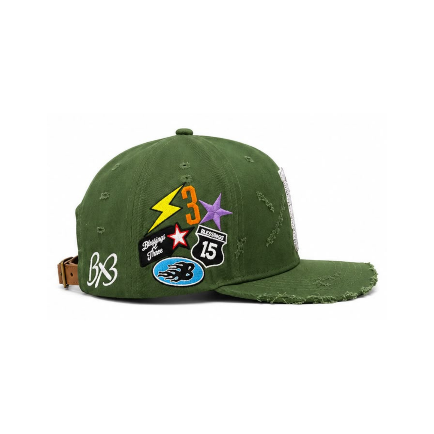BX3 Raw Snapback - Army Green