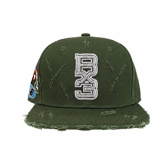 BX3 Raw Snapback - Army Green