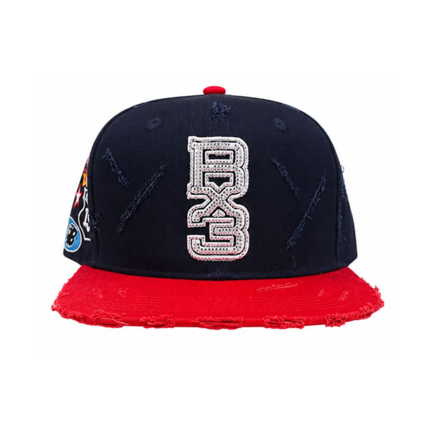 BX3 Raw Snapback - Navy/Red